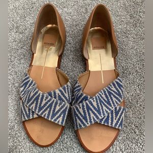 Dolce Vita Cross Peep-Toe Flat